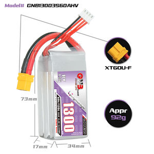 Gaoneng Gnb 1300Mah 11.4V Hv 3S 60C 120C Hv XT60 Lipo Batterij Zachte Pack Lange Bereik Freestyle fpv Drone Lihv Hoogspanning - Product Image 3
