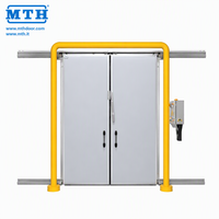 Pintu Geser Berinsulasi Dua Daun MTH Electric dengan Tiang Penyangga untuk Logistik dan Penyimpanan Makanan Berpendingin