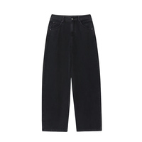 Celana Jeans Wanita ZATRHMBM Musim Gugur 2025 Model Baru, Gaya Retro, Pinggang Tinggi, Kasual, Resleting, Serbaguna, Slim Fit