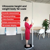 High Quality Good Performance Medical Ultrasonic BMI Electronic 200Kg Electronic Weighing Scales With Height Meter