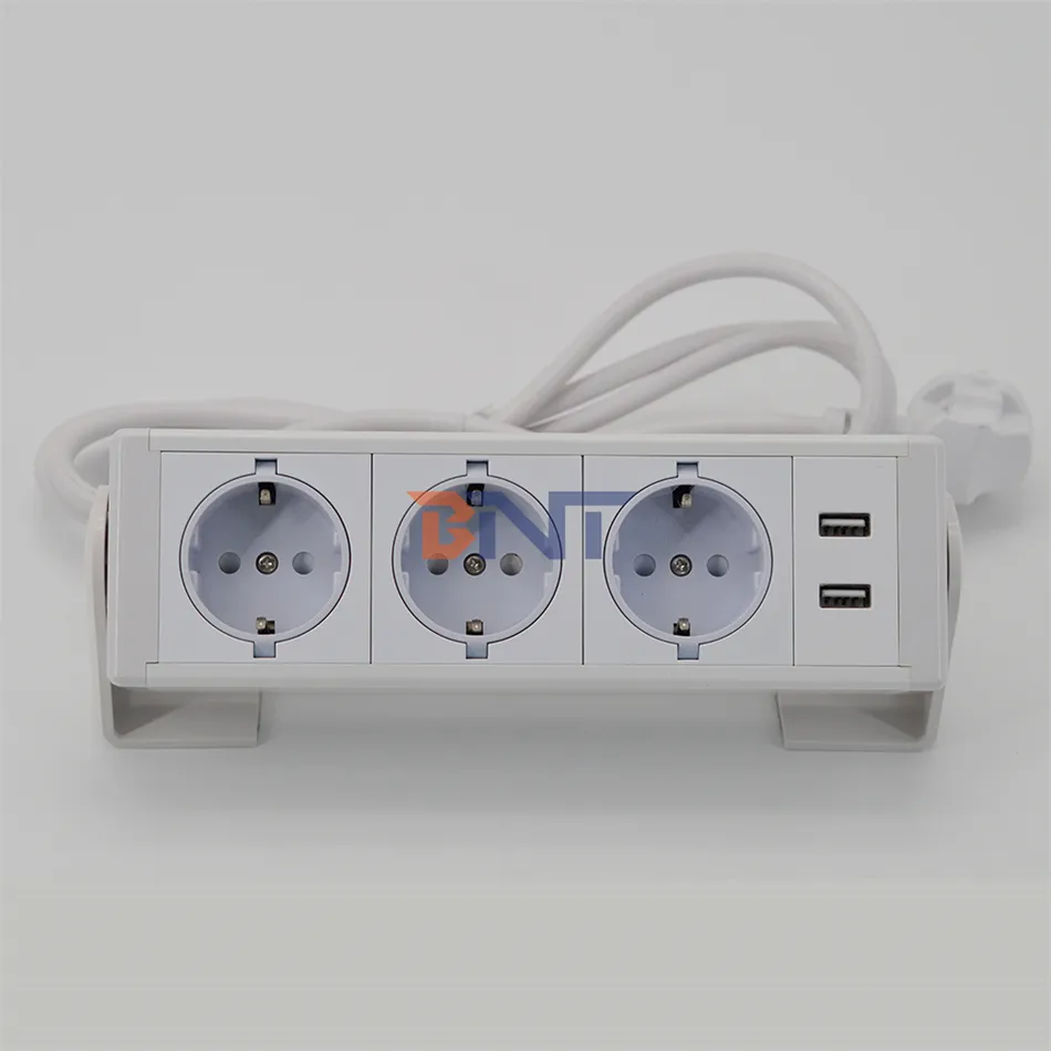 Ổ Cắm Điện Nối Dài Treo Dưới Bàn/Ghế/Cạnh Ghế Sofa Linh Hoạt Kiểu Mỹ Có Cổng USB