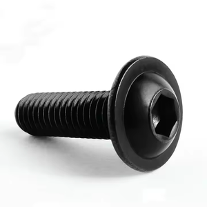 ISO 7380-2 M3 <b>M4</b> M5 M6 M8 M10 Grade 10.9 High Strength Black Oxide Carbon Steel Allen Key Bolts Socket Flange Button Head <b>Screws</b> - Product Image 2
