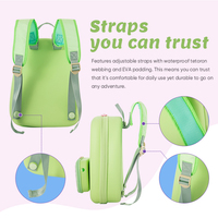 Modèle chaud été enfants sac à main pochette Double épaule sac de plage avec solide Eva matériau étanche motif de dessin animé pour le shopping