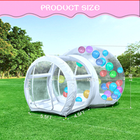 10FT/3m Commercial gonflable bulle maison fête gonflable dôme tente enfant en bas âge bulle maison gonflable ballon tente rebond château