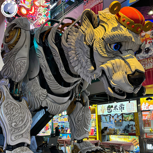 Escultura de Animales Gigantes de Fibra de Vidrio Personalizada de Alta Calidad, Estatua de Dibujos Animados Festiva, Resistente al Agua y a los Rayos UV, para Centros Comerciales y Eventos Festivos - Product Image 3