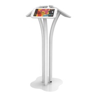 Support universel pour tablette à trois faces, kiosque avec trois boîtiers d'affichage, support multi-face en métal et en matière plastique verrouillable
