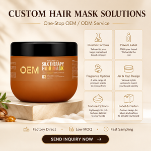 Mascarilla capilar de aceite de argán marroquí orgánico de 450g, etiqueta personalizada, venta al por mayor, tratamiento acondicionador profundo para cabello seco y encrespado - Product Image 6
