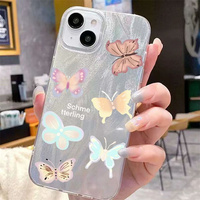 Coques de téléphone portable de luxe à motif papillons scintillants en promotion pour iPhone 17 Air 16 15 Plus Pro Max 14 13 12 11 – Housse antichoc