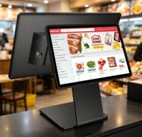 Pantalla Táctil Dual FHD, Android 13, Sistema POS Comercial para Restaurantes y Comercios, Caja Registradora, Tableta de 15.6 Pulgadas para Servicio de Alimentos