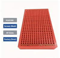 Panneaux de tamis linéaires en polyuréthane résistant à l'usure de la marque Huayan, pont d'impact modulaire pour l'extraction minière