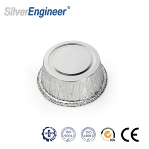 <span class=keywords><strong>Barquette</strong></span> jetable en <span class=keywords><strong>aluminium</strong></span> coloré, petite et <span class=keywords><strong>ronde</strong></span>, pour la cuisson de gâteaux - Product Image 2