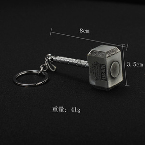 Llavero de Thor Anillo de martillo de metal <span class=keywords><strong>Helan</strong></span> película regalos periféricos - Product Image 3