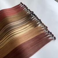 Extensions de cheveux Fusion à pointe plate 100% vierges Remy européennes, double tirage, teintes, trame simple, douces et soyeuses, sans perte de cheveux, vente en gros usine
