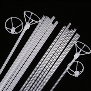 Vente en gros de ballons Bobo transparents en plastique de 40 cm de long, avec support pour bâtonnet, pour les fêtes du Nouvel An, utilisation en extérieur, durables - Product Image 3