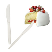 Ensemble de couverts jetables écologiques en CPLA pour la restauration américaine, idéal pour les grillades, les steaks et les événements barbecue