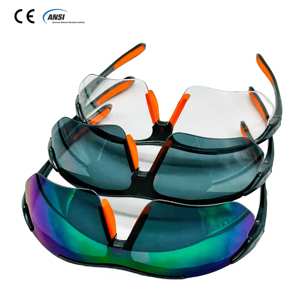 نظارات أمان Ansi Z87.1 Ce En166 متينة شفافة ملونة بطلاء مضاد للصدمات مع أجزاء - Product Image 2