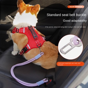 Adjustable Luxury <strong>Dog</strong> Leash with Quick-Release Buckle Heavy Duty Length Regulator with Secure Lock <strong>for</strong> Seat <strong>Belts</strong> /<strong>Dog</strong> Harness - Product Image 3