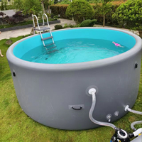 Piscine gonflable DWF en PVC, 7 mm d'épaisseur, écologique, haute rigidité, portable, pour jardin, resort, piscine extérieure