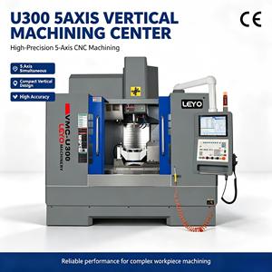 Centre d'usinage vertical CNC 5 axes Leyo U300 BT40, machine de fraisage CNC robuste pour métaux, style Fanuc Robodrill - Product Image 1