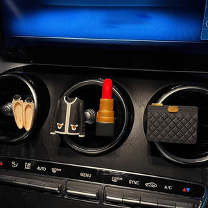 Diffuseur de parfum pour voiture en plâtre, décoration artisanale de luxe pour grille d'aération, clip de fixation pour sac à main - Product Image 3