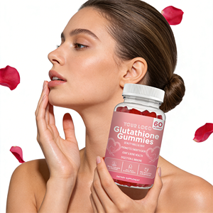 Suplemen Pencerah Kulit Glutathione Gummies dengan Kolagen Laut untuk Dewasa, Permen Gummy 60pcs - Product Image 1