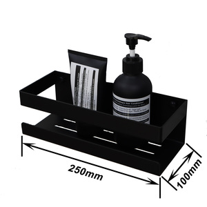 Ripiano <span class=keywords><strong>doccia</strong></span> di alta qualità autoadesivo nero opaco in <span class=keywords><strong>acciaio</strong></span> <span class=keywords><strong>inox</strong></span> 304 <span class=keywords><strong>doccia</strong></span> Caddy <span class=keywords><strong>porta</strong></span> <span class=keywords><strong>Shampoo</strong></span> bagno - Product Image 2