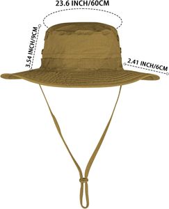 Sombrero para el Sol Unisex con Protección UV, Ala Ancha, Transpirable, UPF 50+, 100% Poliéster y Nailon, para Playa, Safari, Senderismo - Product Image 4