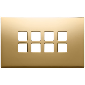 Flat Gold Plate 4Mx8 Push <b>Button</b> Switch Panel 14.7x9.5x1.4mm - Product Image 1