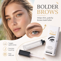 Sérum nourrissant pour cils et sourcils 2 en 1, liquide 7 ml, amplificateur de cils et de sourcils pour cils et sourcils clairsemés, soin quotidien des yeux