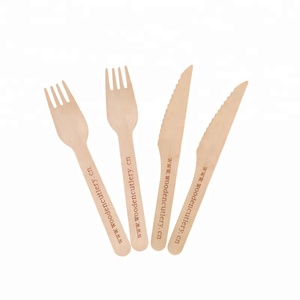 Fourchettes à dessert de qualité alimentaire naturelle, 100 pièces, 160 mm, fourchettes jetables en bois pour fête d'anniversaire - Product Image 4
