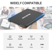 SSD Internal Bestoss 2TB 2.5" SATA III 6Gb/s dengan Garansi 3 Tahun untuk Penyimpanan Laptop & Desktop