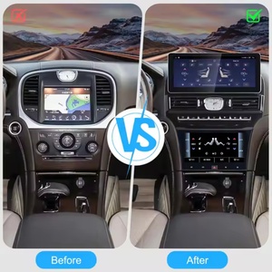 NaviHua 12.3'' Android Car Radio+9.66'' AC Screen Multimedia Carplay for Chrysler 300C 2011-2023 GPS Navigation Unit - Product Image 3