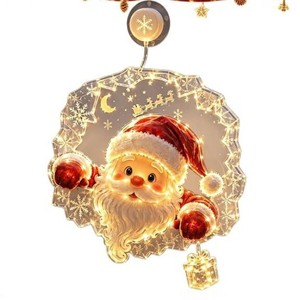 Creative <b>Christmas</b> Suction Cup <b>Light</b> Hanging Ornament Window Decor for Home Indoor Party Use - Product Image 3