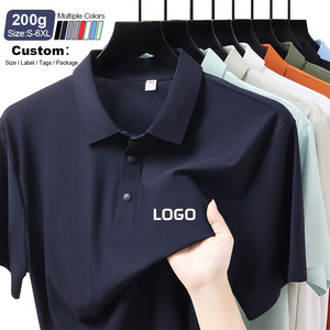 Nueva Camiseta Polo de <span class=keywords><strong>Golf</strong></span> con Logotipo Bordado Personalizado de Moda, Camiseta Polo para Hombre al por Mayor de Alta Calidad, 95% Poliéster, 5% Elastano, Tallas Grandes - Product Image 3
