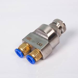 Buse d'atomisation à deux fluides JBC en acier inoxydable, 7 kg/h, pour la suppression de la poussière et l'humidification, tête de pulvérisation industrielle - Product Image 1
