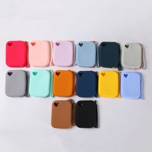 กระเป๋าใส่เหรียญซิลิโคนพิมพ์โลโก้สีตามสั่ง กระเป๋าหูฟังพกพา ใส่ลิปสติก เครื่องประดับ บัตรธนาคาร กันน้ำ สำหรับการค้าข้ามพรมแดน - Product Image 4
