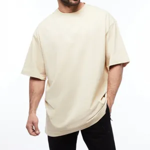 Kleidungshersteller individualisierte übergroße Muskel-Fitnesstraße Bruder-T-Shirt Grafik-T-Shirts Baumwolle T-Shirt lässig Locker-Schultern-T-Shirt