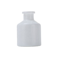 Bouteille diffuseur de parfum en verre noir épaissi de luxe avec pompon pour la décoration intérieure, flacons vides d'huiles essentielles en gros pour l'aromathérapie