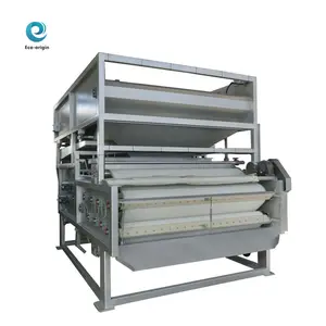 Horizontal automatic water treatment polyester vacuum pressure belt filter press mesh conveyorsynthetic sludge dewatering