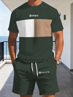 T-shirt décontracté pour homme à manches courtes, col rond, coupe ample, impression numérique 3D avec motif, en polyester