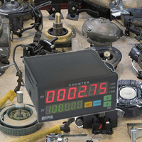 Compteur intelligent industriel en plastique à double affichage 6 chiffres avec alimentation 220V AC