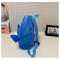 Sac à dos Stitch grande capacité pour étudiant, sac à dos pour jouets, sac à bandoulière en peluche dessin animé, sac à goûter pour enfants