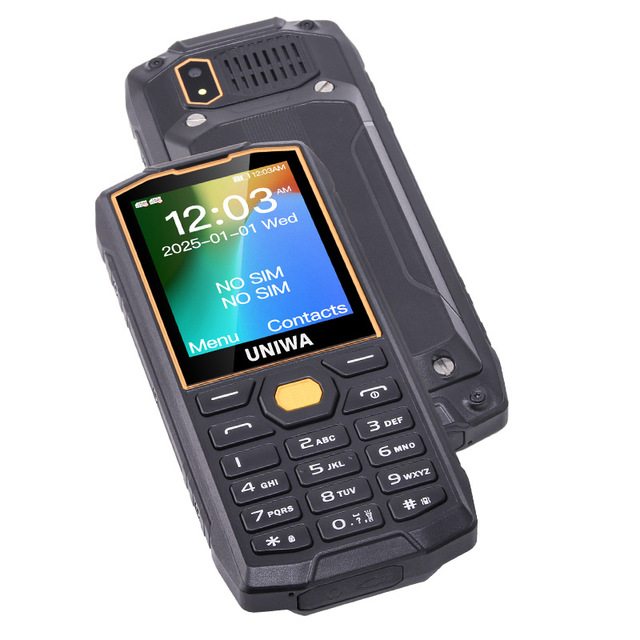 Unlock Cell Phone 2.8 Inch 4G Volte 5000mah Power Bank Function Big Battery IP68 Waterproof Rugged Keypad Feature Phone