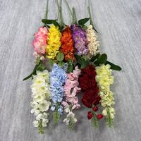 Seiden-Delphinium Großhandel Einzelkopf Künstliche Blume Realistische Blumensträuße Hotel Hochzeit Heim Dekorationen Blumen in Großmengen