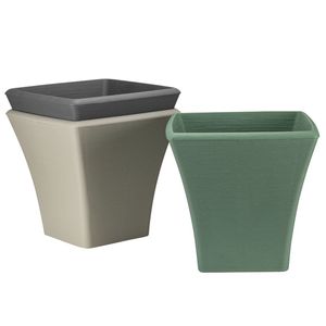 Maceta de plástico reciclado moderna cuadrada de buganvillas para Balcón de jardín interior y exterior, maceta de uso de decoración de ventanas - Product Image 4