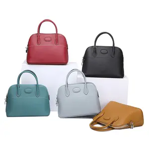 Luxury Brands Designer Handbags High Quality Leather Top Tote Bag Zip Around Dome Shoulder Bag Shell Shape Handbag Purse Satchel