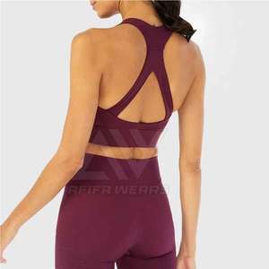 Meilleure qualité femmes une épaule Crop sport soutien-gorge nouveau Design Fitness Gym porter pour Yoga course disponible XL XS tailles faites - Product Image 6