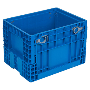 Plastic Durable Utility Logistics Transport Foldable Plastic Turnover Box Recyclable Storage Crate