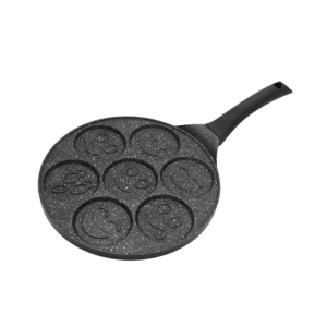 Cucina casalinga di alta qualità Mini uovo friggere tortiera 7 fori in alluminio metallo con <span class=keywords><strong>sorriso</strong></span> viso o Zoo animale - Product Image 3