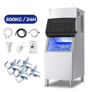 500kg High capacity Commercial Ice Maker Making Machine Block Ice Machine Automatic Ice Cube Machine